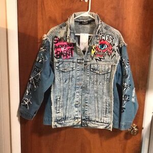 Blue B distressed jean jacket